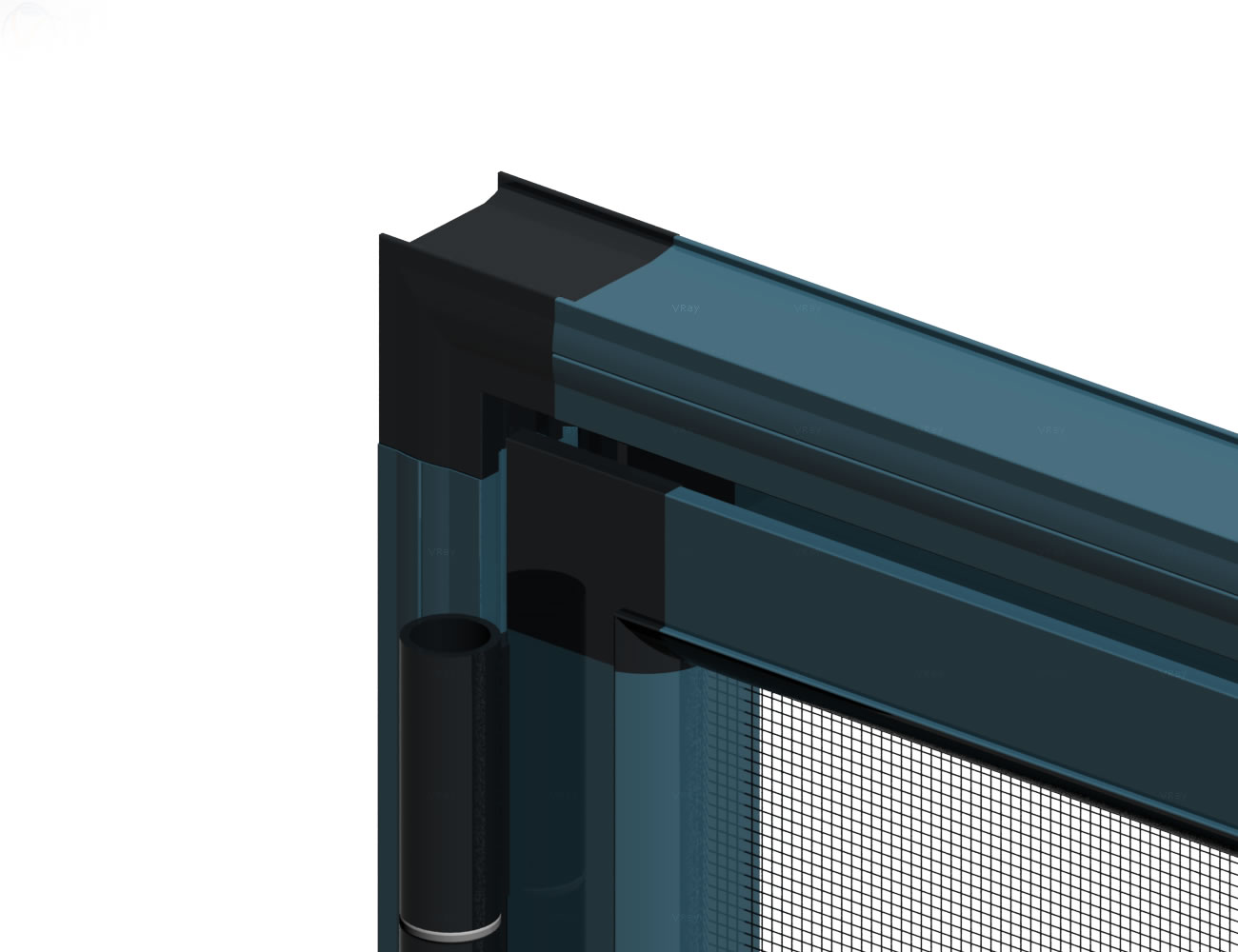 Opening Double Door with plastic corner Thumbnail