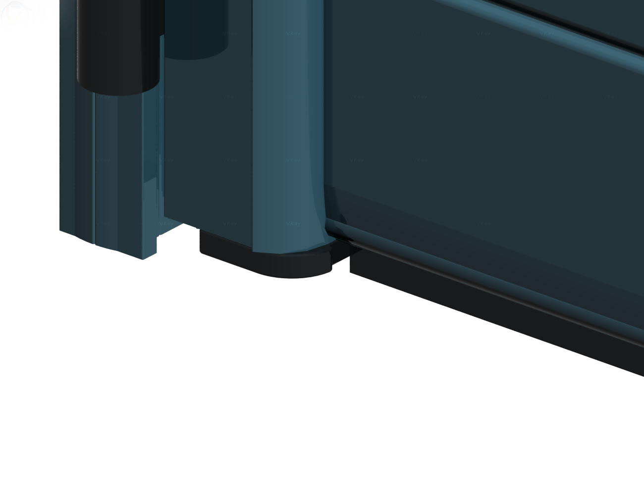 Opening Double Door with plastic corner Thumbnail