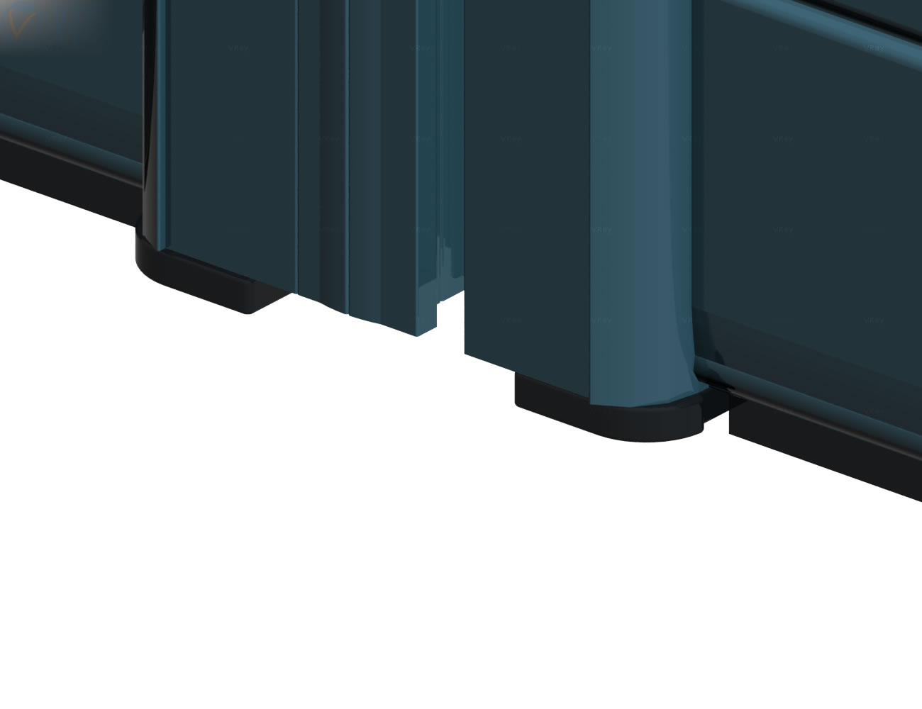 Opening Double Door with plastic corner Thumbnail