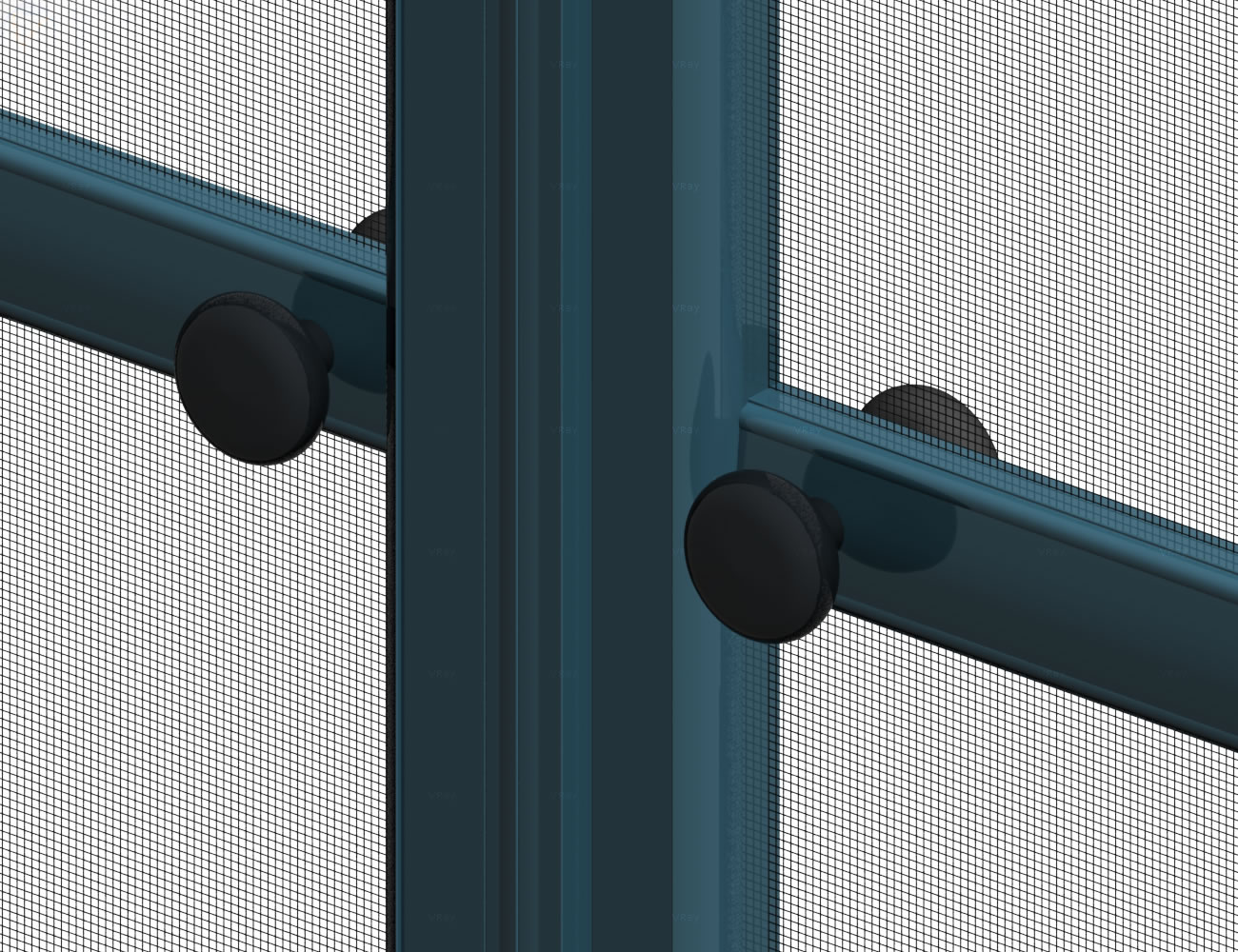 Opening Double Door with plastic corner Thumbnail